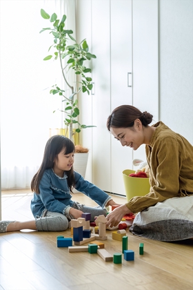 家族の成長に合わせて間取りをアレンジできる子供部屋。