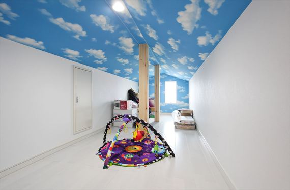 小屋裏収納はお子様の秘密基地のようです。